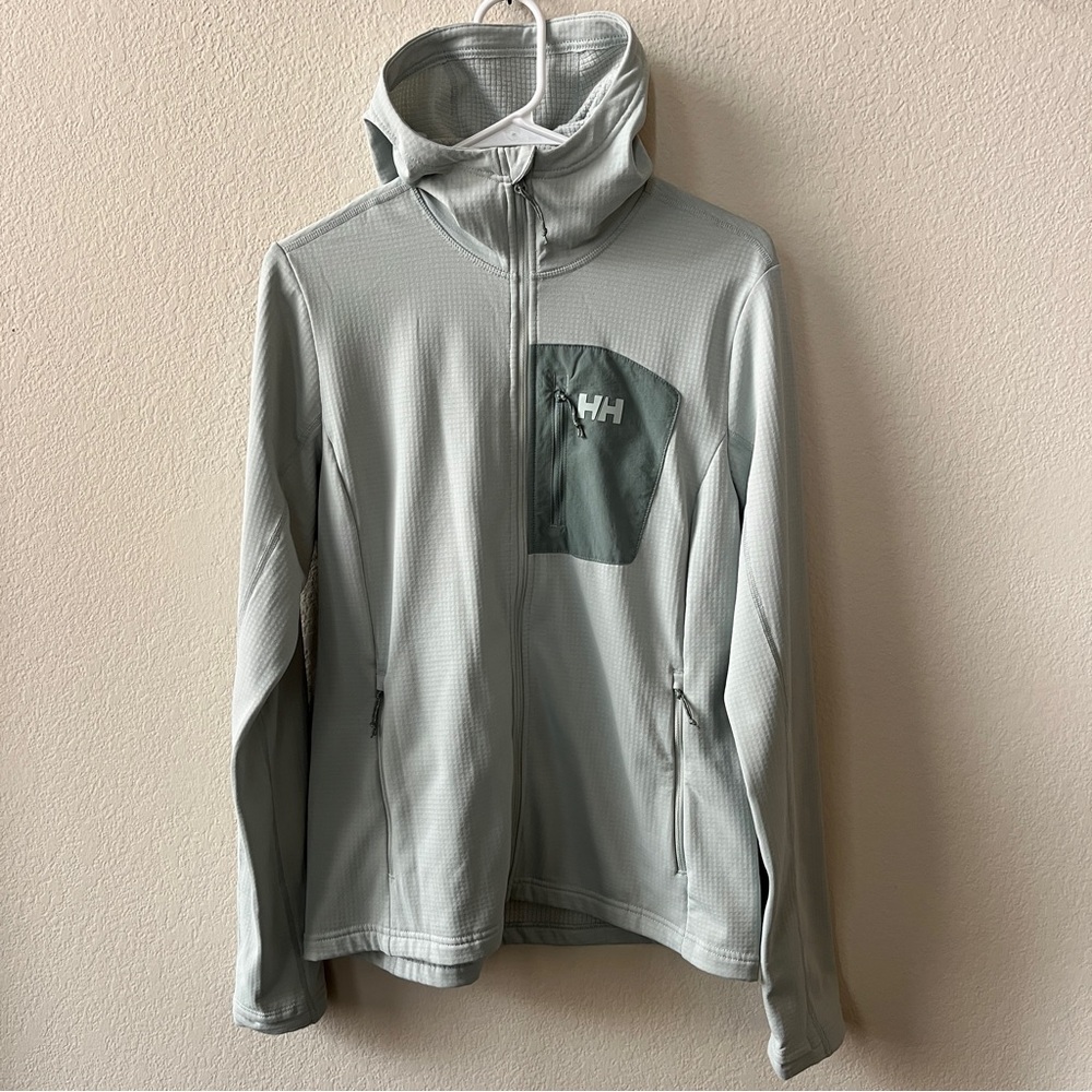 Helly Hansen Versalite Hooded Fleece Jacket Women’s Green Mist - Picture 3 of 10